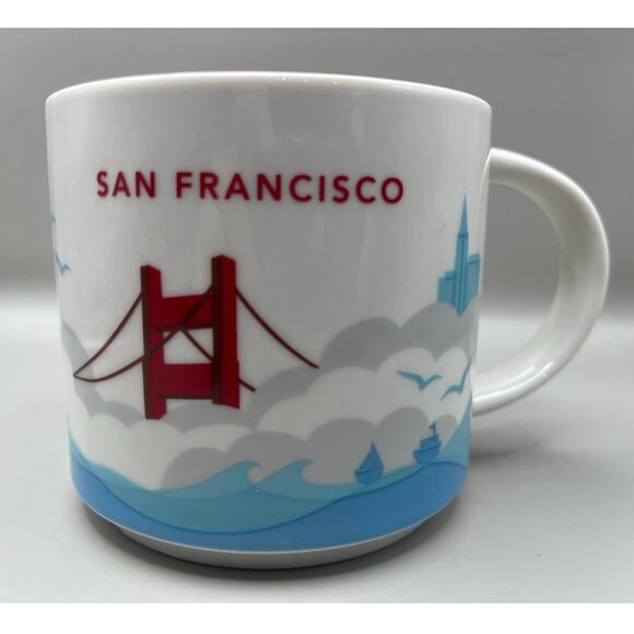 Starbucks San Francisco Golden Gate Bridge You Are Here Collection Coffee Mug - Picture 1 of 4